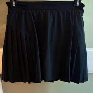 Spanx Black Pleated Tennis Skirt